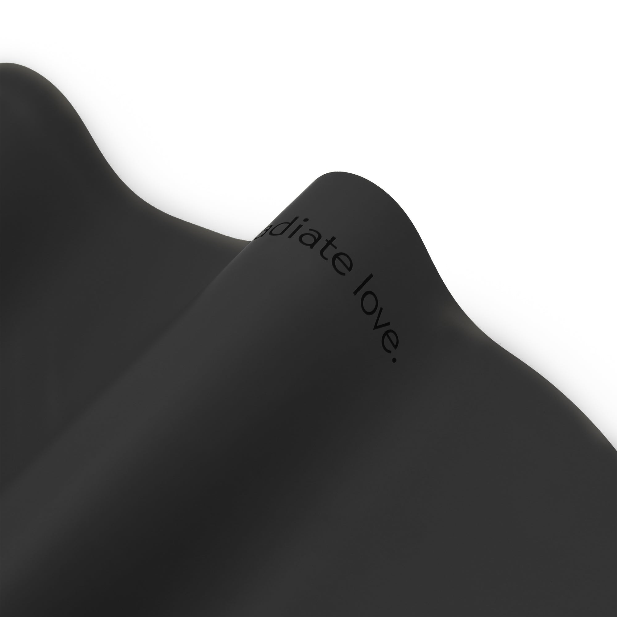 ultra rutschfeste yogamatte schwarz Detailfoto Mantra