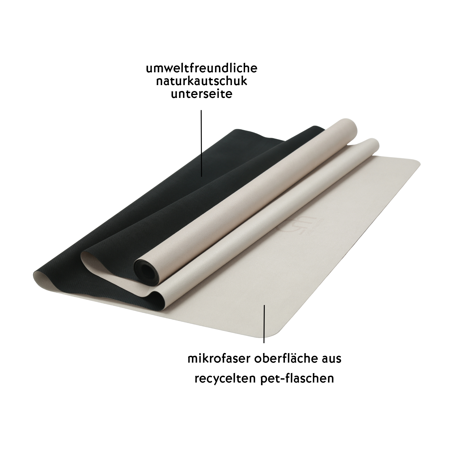 yin & yang ☯ mat - beige