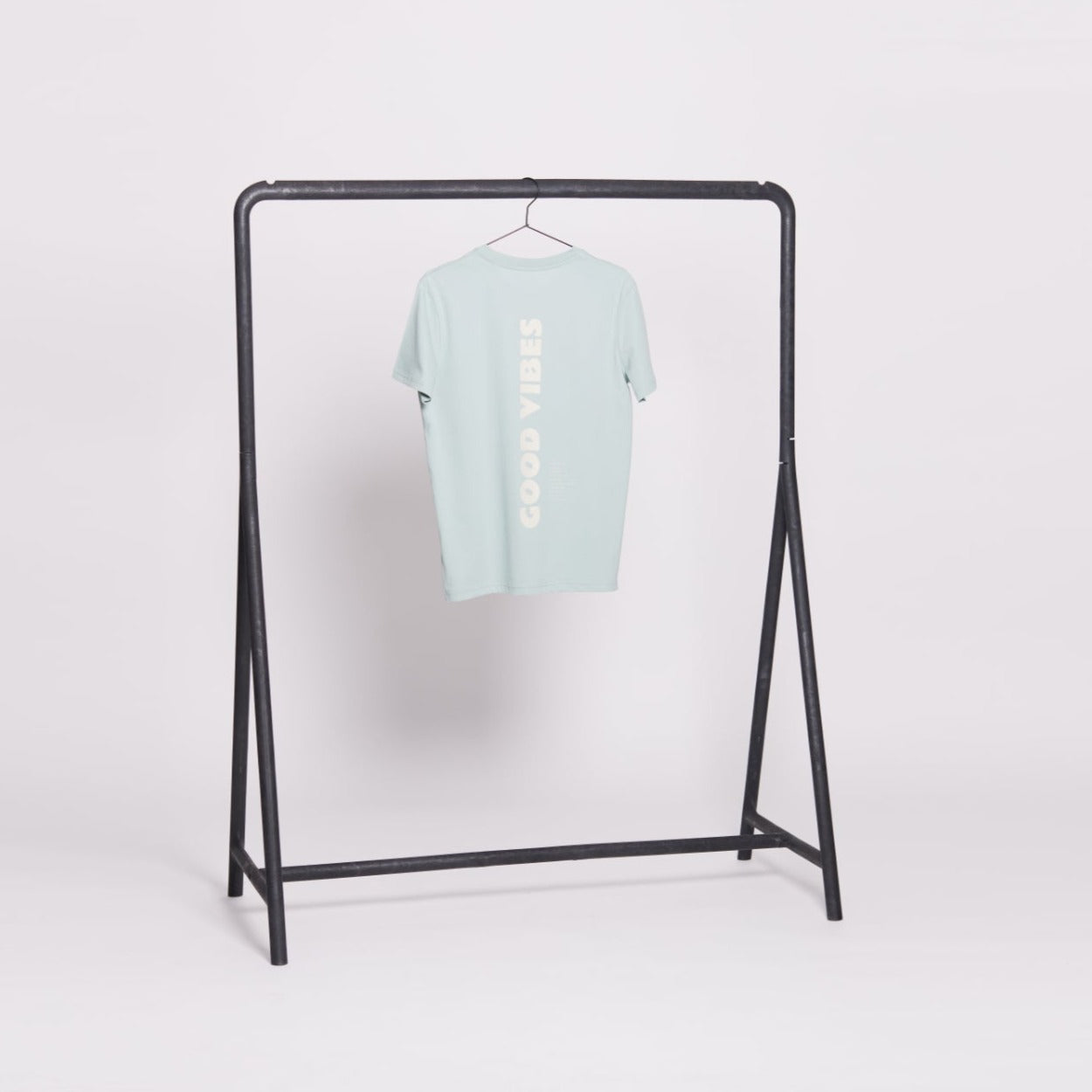 unisex t-shirt „good vibes“ - aloe/organic/medium fit