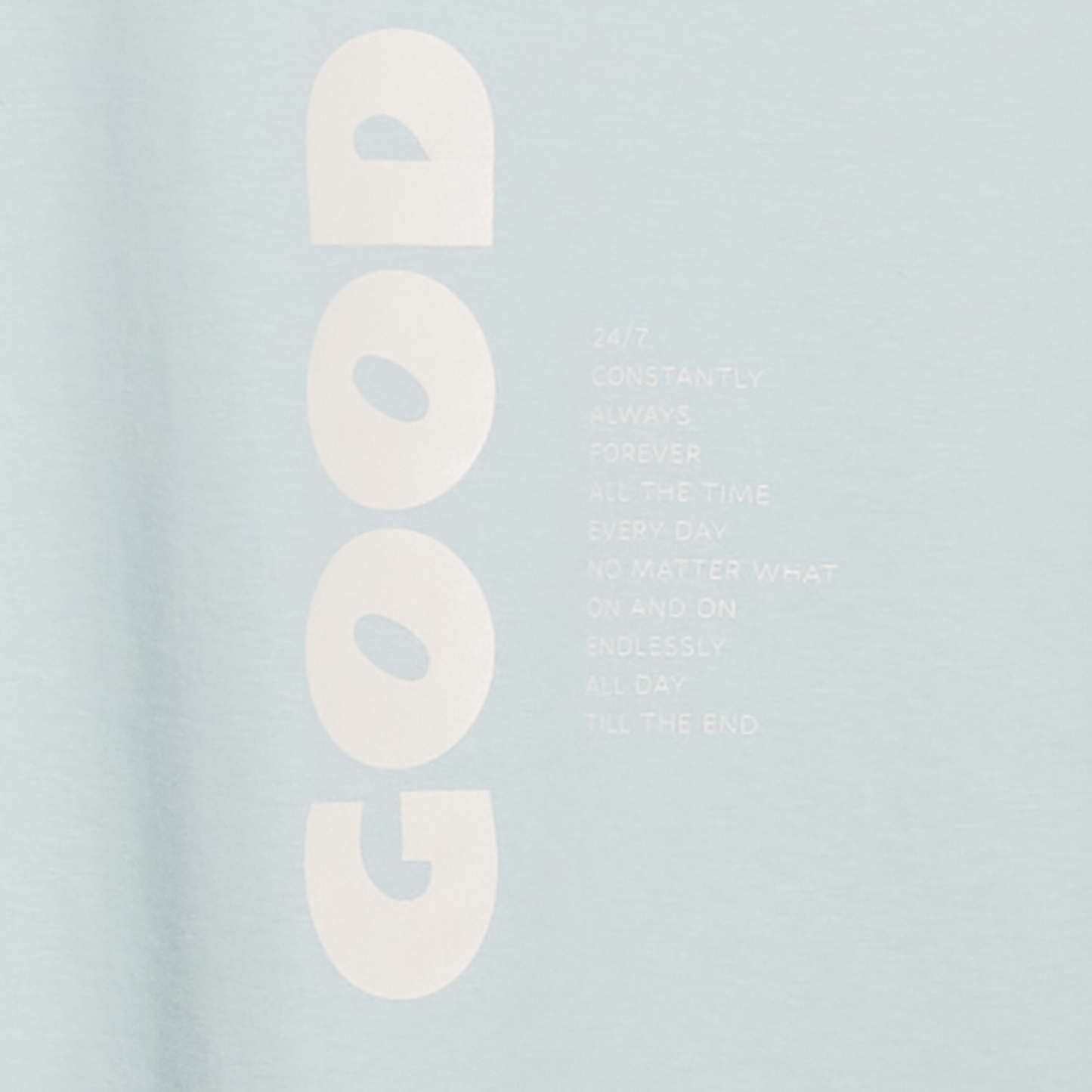 unisex t-shirt „good vibes“ - aloe/organic/medium fit