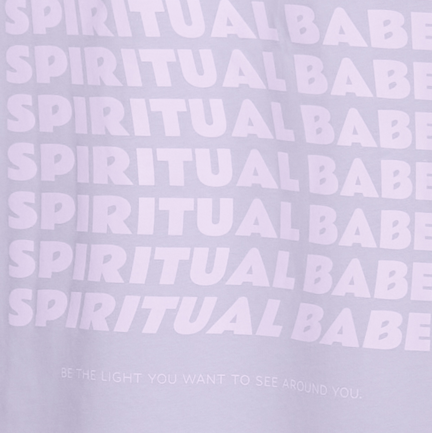 unisex t-shirt „spiritual babe“ - lavender/organic/medium fit