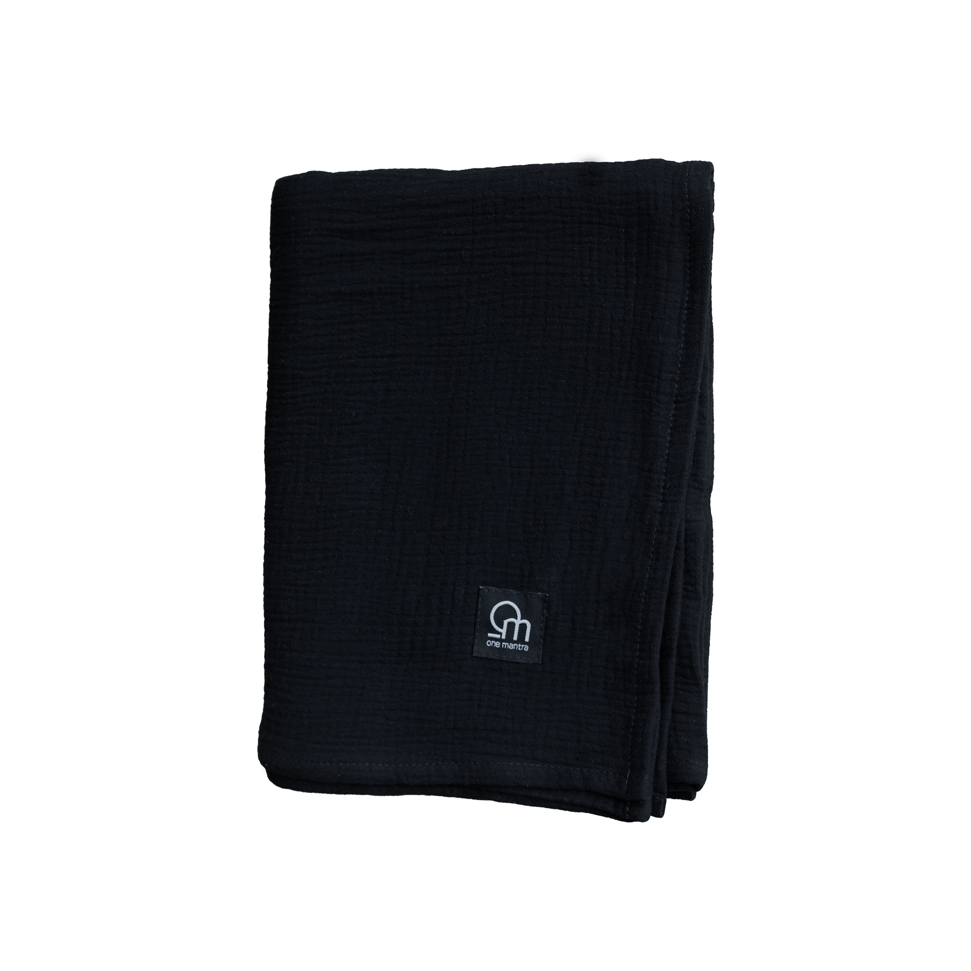 schwarze Yogadecke one mantra