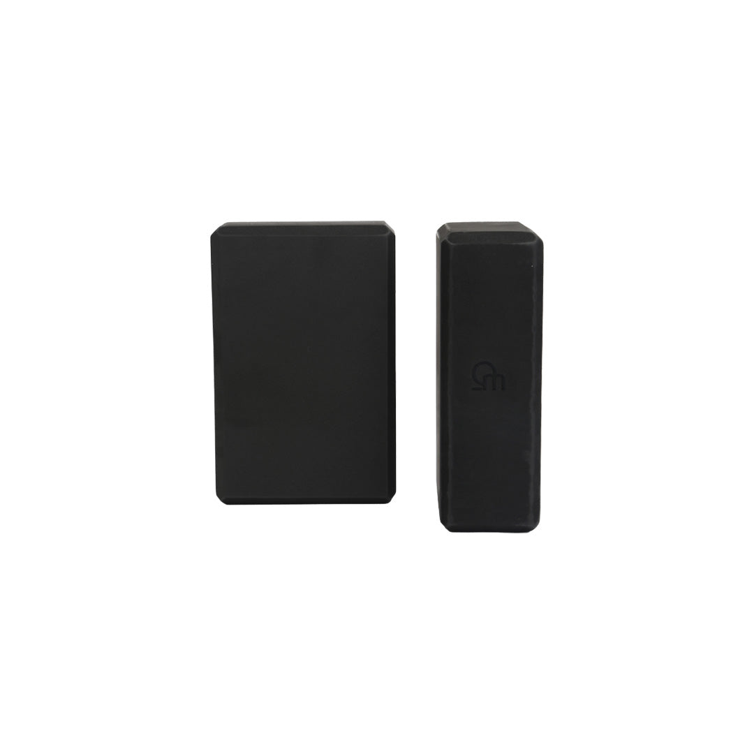 yoga block black - double pack