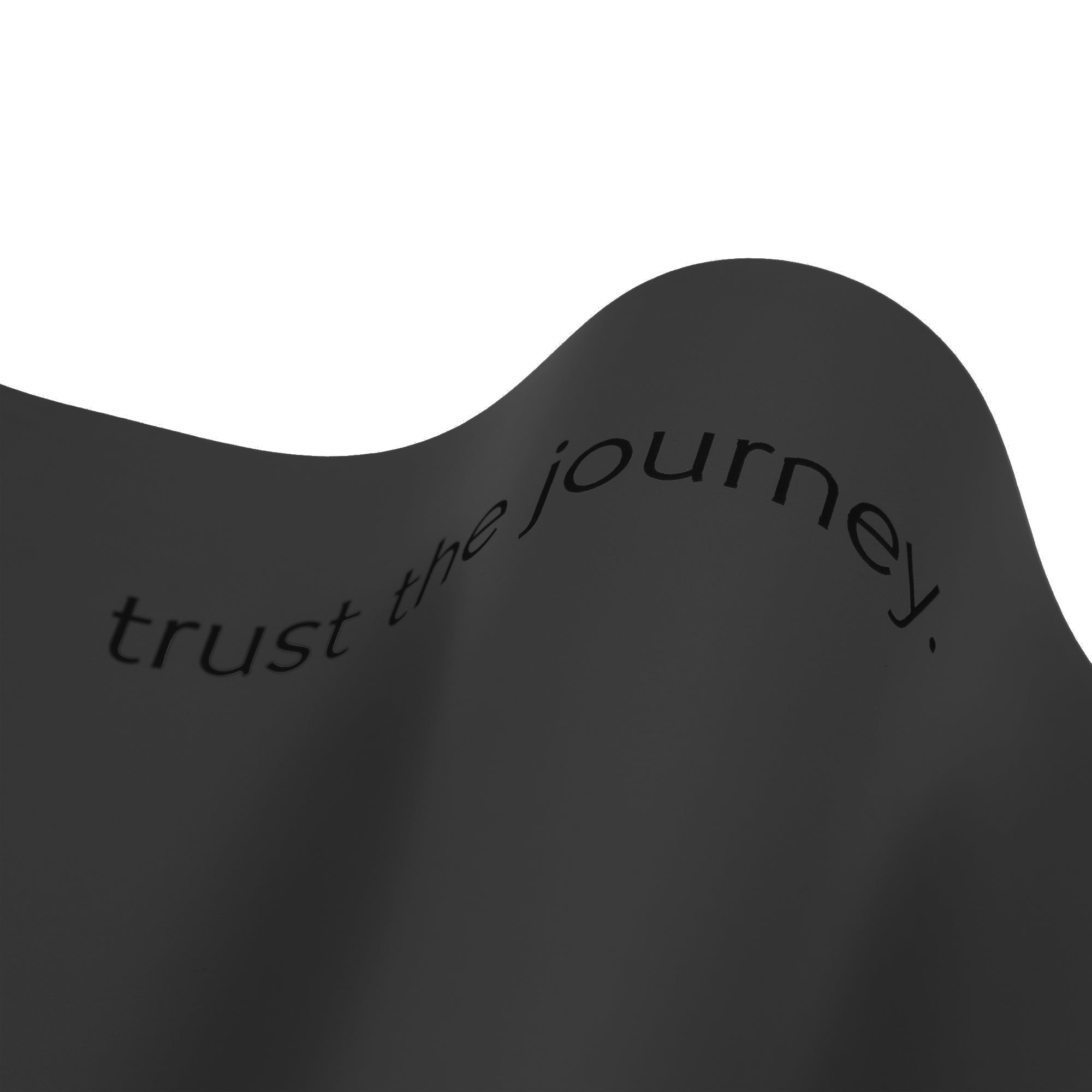 ultra rutschfeste yogamatte schwarz Detailfoto Mantra
