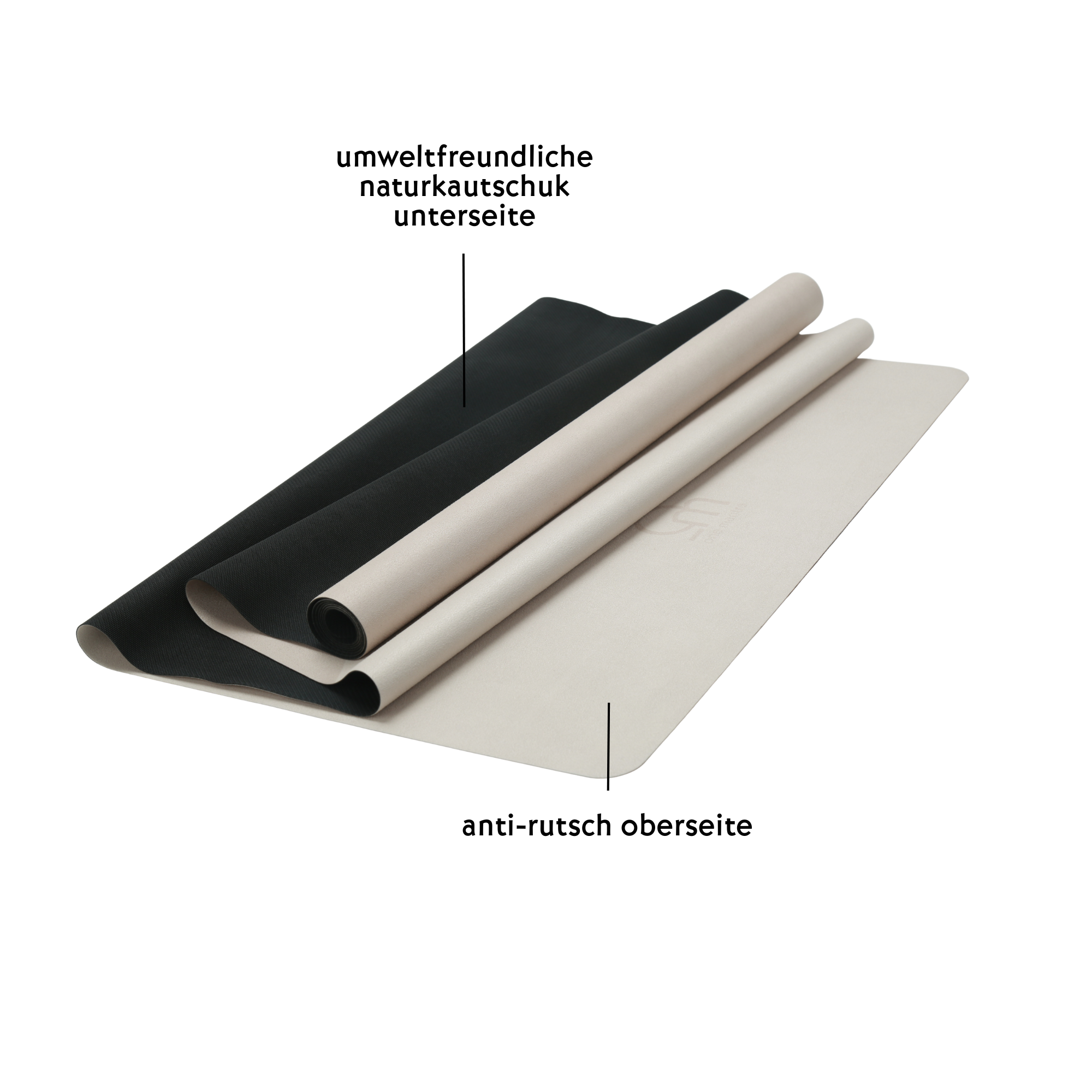 yin & yang ☯ mat - beige